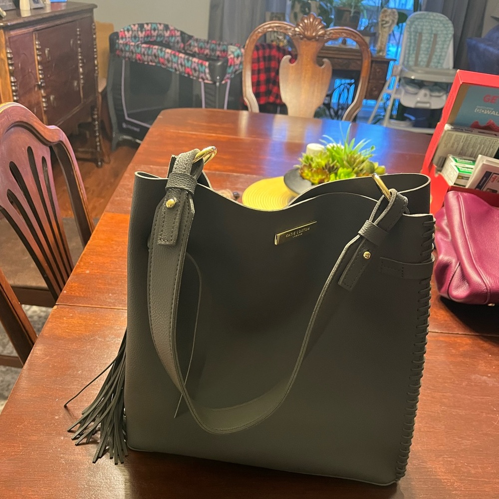 Katie Loxton gray hobo purse